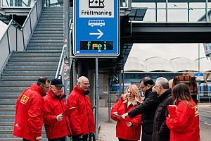 Die P+R Anlage wird eingehend geprüft Die P+R Anlage wird eingehend geprüft
